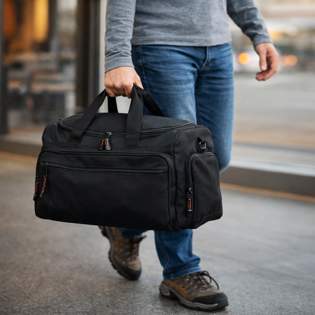 LIFTEZE USA Gym Bag for Men & Women with Shoe & Wet Compartment - Duffle Bag for Travel, Sports, Fitness & Workout