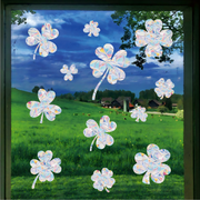 PESTEZE® USA Premium Window Bird Decals-Rainbow Leaf & Bird Anti Collision Static Cling Stickers for Windows to Prevent Wild Birds from Striking & Hitting Glass–32 Pack Sun Catcher Window Alert Clings