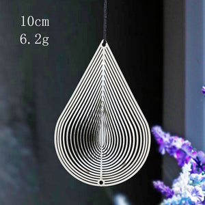 PESTEZE® Water Droplet Stainless Steel Highly Reflective Decorative 3D Wind Spinner for Repelling Unwanted Pest Birds & Critters. 4 x 8.5 Inch Premium Shiny, Attractive, Durable & Humane Bird Deterrent