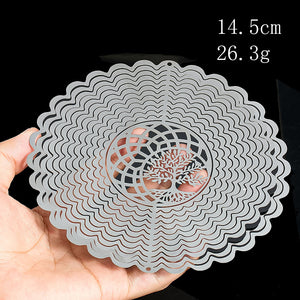 PESTEZE® Tree of Life Stainless Steel Highly Reflective Decorative 3D Wind Spinner for Deterring Unwanted Pest Birds & Critters. 5.7 x 9 Inch Premium Shiny, Beautiful, Everlasting & Sturdy Bird Control