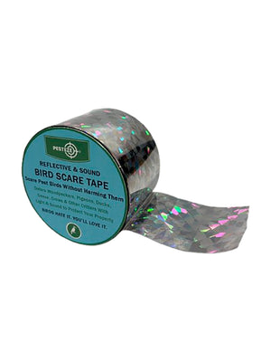 PESTEZE® Dual Sided Holographic Reflective & Sound Bird Scare Tape [2 Inch x 360 ft] Use in Yards & Farms to Protect Vegetables, Fruits, Crops & Buildings from Pest Birds & Critters without Harming them