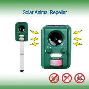 PESTEZE® Solar Ultrasonic Bird Repeller. Detects & Deters  Pest Birds like Woodpeckers, Pigeons, Crows, Ducks, Geese & Critters from Yards using Ultrasonic Sounds. Does not Harm Birds or People