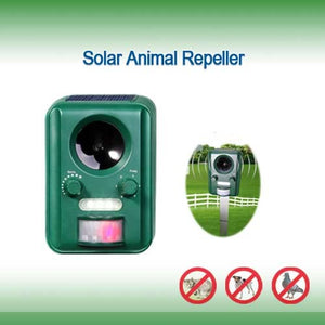 PESTEZE® Solar Ultrasonic Bird Repeller. Detects & Deters  Pest Birds like Woodpeckers, Pigeons, Crows, Ducks, Geese & Critters from Yards using Ultrasonic Sounds. Does not Harm Birds or People