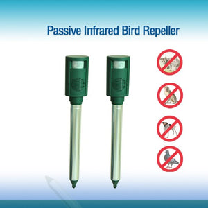 PESTEZE® Battery Bird Sound Repeller. Detects & Deters Pest Birds with Predator Sounds without Harming them to Protect Property. Use to Repel Woodpeckers, Pigeons, Crows, Ducks, Geese & Critters