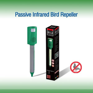 PESTEZE® Battery Bird Sound Repeller. Detects & Deters Pest Birds with Predator Sounds without Harming them to Protect Property. Use to Repel Woodpeckers, Pigeons, Crows, Ducks, Geese & Critters