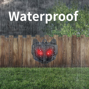 2 Pack PESTEZE® Reusable Solar Nocturnal Animal Repeller. Flickering Red Light Deters Unwanted Animals like Skunk, Deer, Coyote, Fox, Wolf, Rabbitt, Raccoon & Birds to Protect Property & Livestock