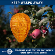 PESTEZE® USA–Premium Cloth Waterproof Hanging Wasp Nest Decoy – 11.8 x 8.6 inch Faux Hornet Hive Deterrent that Helps Deter Wasps, Yellow Jacket Species & Hornets by Simulating Territorial Enemy Nests