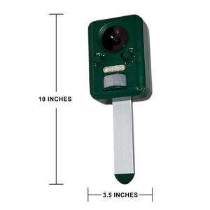 PESTEZE® Solar Ultrasonic Bird Repeller. Detects & Deters  Pest Birds like Woodpeckers, Pigeons, Crows, Ducks, Geese & Critters from Yards using Ultrasonic Sounds. Does not Harm Birds or People