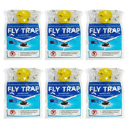 BUGEZE® USA Disposable Outdoor Hanging Fly Trap with Natural Dissolvable Bait [2 Pack] Effectively Controls All Filth Flies in Yard, Patios, Barns, Horse Ranches, Chicken Coops, Stable, Trash, Etc.