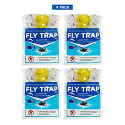 BUGEZE® USA Disposable Outdoor Hanging Fly Trap with Natural Dissolvable Bait [2 Pack] Effectively Controls All Filth Flies in Yard, Patios, Barns, Horse Ranches, Chicken Coops, Stable, Trash, Etc.