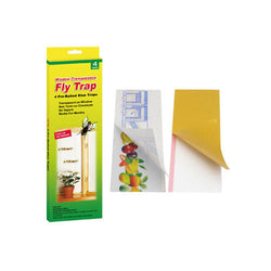 BUGEZE® USA Transparent Sticky Window Fly Trap [4 Pack]