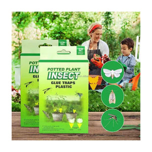 BUGEZE® USA Sticky Insect Butterfly Flying Insect [12 Pack]