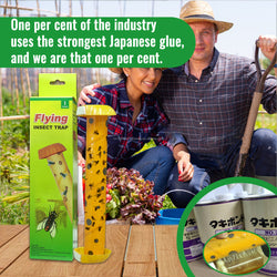 BUGEZE® USA Yellow Double Sided Sticky Flying Insect Traps [20 Pack- 8x10 Inches]
