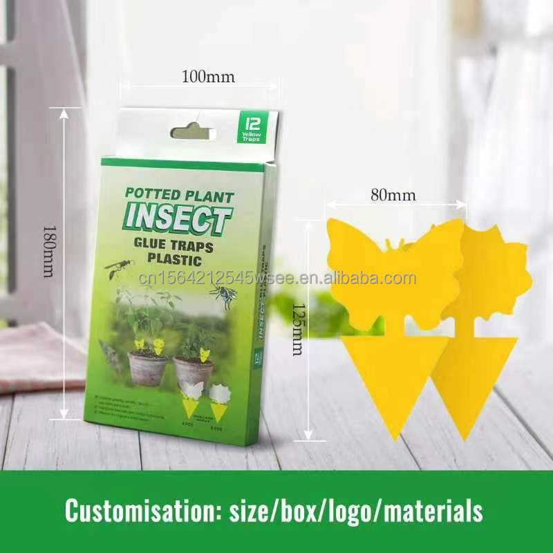 BUGEZE® USA Sticky Insect Butterfly Flying Insect [12 Pack]