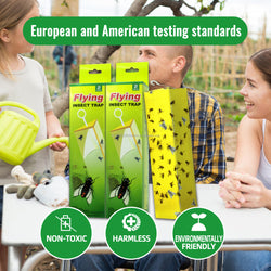 BUGEZE® USA Yellow Triangle Sticky Flying Insect Trap