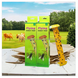 BUGEZE® USA Orange Rod Sticky Flying Insect Trap