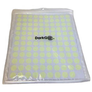 BUGEZE® USA DarkGlo Insect Trap Enhancement Round Stickers – XXX Long-Lasting Glow In Dark Dots Help Attract & Catch More Bugs After Dark. 2-Pack with  3/4 & 1 Inch Dots That Glow Up To 10 Hours