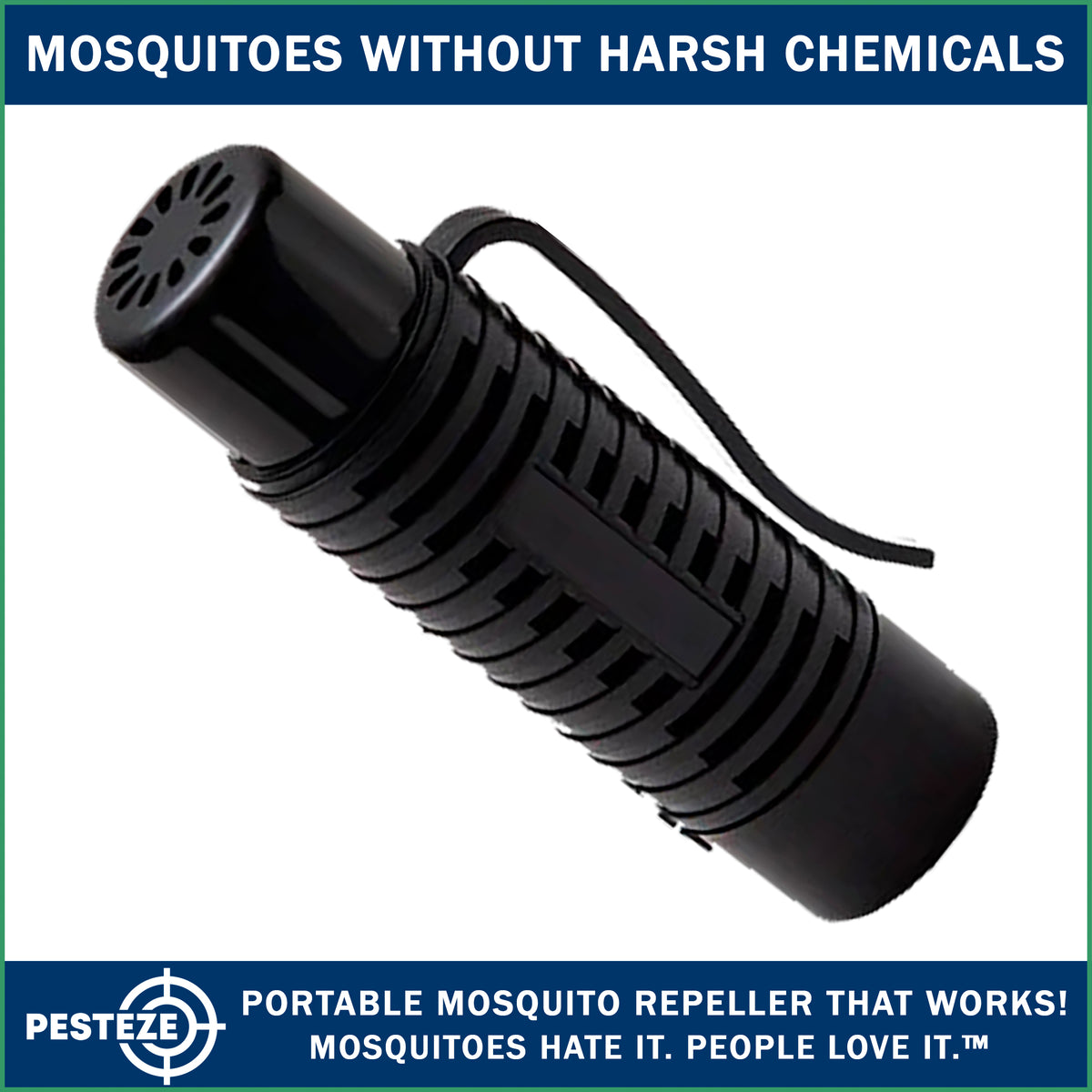 PESTEZE® Personal Battery Ultrasonic Mosquito Repeller. Sonic Sound Waves Irritate & Deter Pesky Mosquitoes to Protect Yourself - Pesteze