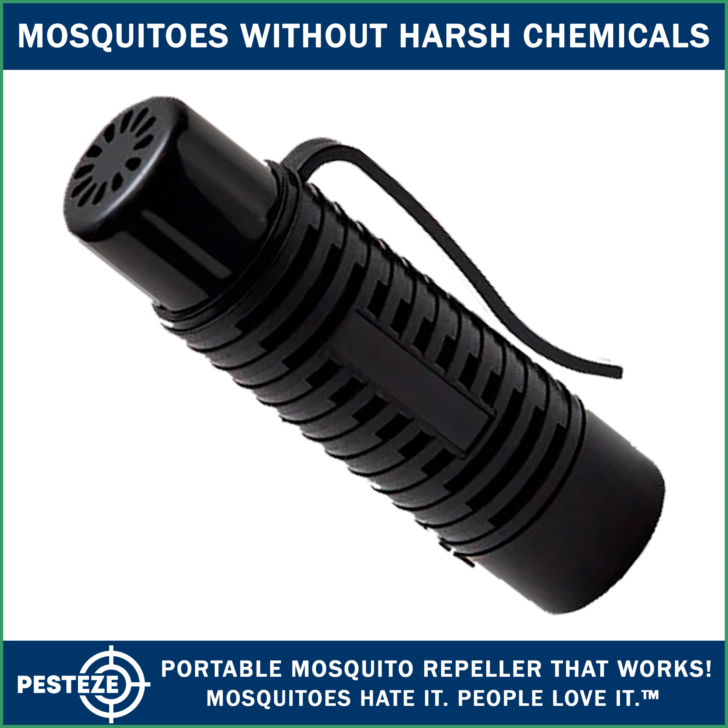 PESTEZE® Personal Battery Ultrasonic Mosquito Repeller. Sonic Sound Waves Irritate & Deter Pesky Mosquitoes to Protect Yourself - Pesteze