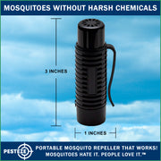 PESTEZE® Personal Battery Ultrasonic Mosquito Repeller. Sonic Sound Waves Irritate & Deter Pesky Mosquitoes to Protect Yourself - Pesteze
