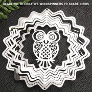 PESTEZE® USA Premium Hummingbird Wind Spinner – 6x9 Inch Stainless Steel 3D Reflective Outdoor Spinner for Bird Deterrent, Garden & Patio Decor, Hanging Kinetic Metal Ornament Scares Birds & Adds Shine