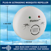 PESTEZE® Plug-In Ultrasonic Mosquito Repeller. Ultrasonic Sound Deters Pesky Mosquitoes Indoors to Protect Yourself & your Family - Pesteze