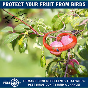 PESTEZE® Variety 27 Inch Realistic Rubber Snakes [5 Pack] Scares Pest Bids like Woodpeckers, Sparrows, Pigeons, Crows, Gulls & Critters without Harming them to Protect Property