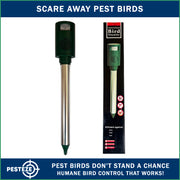 PESTEZE® Battery Bird Sound Repeller. Detects & Deters Pest Birds with Predator Sounds without Harming them to Protect Property. Use to Repel Woodpeckers, Pigeons, Crows, Ducks, Geese & Critters - Pesteze
