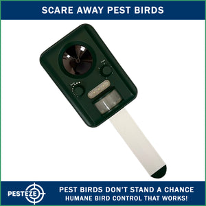 PESTEZE® Solar Ultrasonic Animal Repellent. Detects & Deters Unwanted Animals like Skunk, Deer, Coyote, Fox, Wolf, Rabbitt, Raccoon & Birds. Protect Property & Livestock without Harming Animals or People