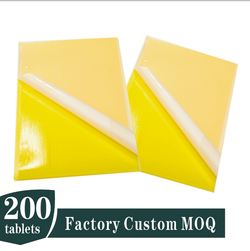 BUGEZE® USA Round Yellow Double Sided Sticky Flying Insect Traps [20 Pack- 10 cm]