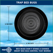 PESTEZE® USA 8 Pack Bed Bug Trap & Interceptor – Reusable Insect Monitor for Bed Posts & Furniture Legs; Quietly Detects Bedbugs and Helps Protect Beds Without Harsh Chemicals