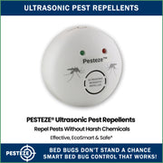 PESTEZE® Plug-In Ultrasonic Mosquito Repeller. Ultrasonic Sound Deters Pesky Mosquitoes Indoors to Protect Yourself & your Family - Pesteze