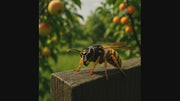 PESTEZE® USA 4 Pack Hanging Wasp Nest Decoy [11.8 x 8.6 Inch] – Faux Wasp, Hornet and Yellow Jacket Deterrent for Outdoor Use. Simulated Rival Hives Help Prevent New Nests Without any Harsh Chemicals