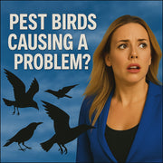 PESTEZE® USA Large 15" Black & White Bird Predator-Eye Balloon Repellents [2 Pack Multi-Color] Deters Unwanted Pest Birds like Ducks Pigeons, Gulls, Geese & Critters from Pools & Yards Without Harming them to Protect Property