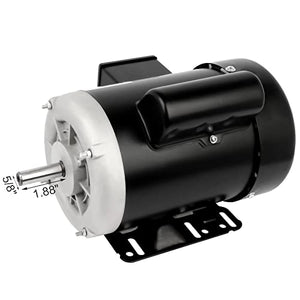 1/2HP Electric Motor 1750RPM Farm Duty Single Phase Motor 115/230V 56 Frame 5/8" Shaft Diameter 60HZ 4Pole TEFC CW/CCW