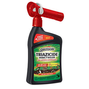 Spectracide Wasp & Hornet Killer, 18.5 Ounces, Twin Pack & Triazicide Insect Killer for Lawns & Landscapes Concentrate (Ready-to-Spray), Protects Lawns, Vegetables, Fruit & Nut Trees, Roses, Flowers