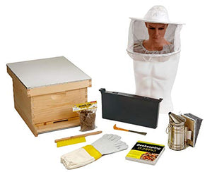 10-Frame Deluxe Beginner Hive Kit - Little Giant - Premium Beekeeping Starter Kit for Beginners (Item No. HIVE10KIT)