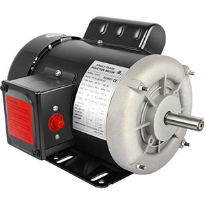 1/2HP Electric Motor 1750RPM Farm Duty Single Phase Motor 115/230V 56 Frame 5/8" Shaft Diameter 60HZ 4Pole TEFC CW/CCW