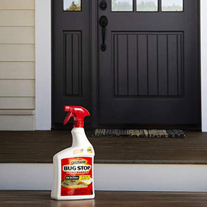 Spectracide Bug Stop Home Barrier, Kills Ants, Roaches and Spiders On Contact, Indoor and Outdoor Insect Control, 32 fl Ounce Ready-To-Use Spray