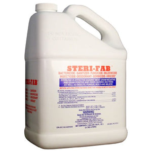 1 Gallon Steri-fab Bactericide Sanitizer Fungicide Mildewcide Etc.