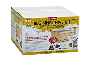 10-Frame Deluxe Beginner Hive Kit - Little Giant - Premium Beekeeping Starter Kit for Beginners (Item No. HIVE10KIT)