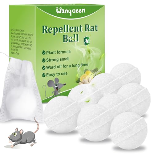 Wanqueen 8 Pack Mouse Repellent Mice Repellent, Peppermint Oil to Repel Mice and Rats, Rat Rodent Repellent Pest Insect Control