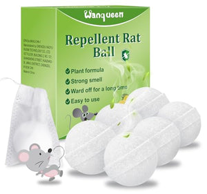 6 Pack Natural Mouse Repellent Mice Repellent Balls, Rodent Repellent Mice Rats Deterrent Indoor, Peppermint Oil to Repel Mice and Rats Pest Insect Control