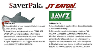 $averPak 2 Pack - Includes 2 JT Eaton Jawz Mouse Traps for use with Solid or Liquid Baits