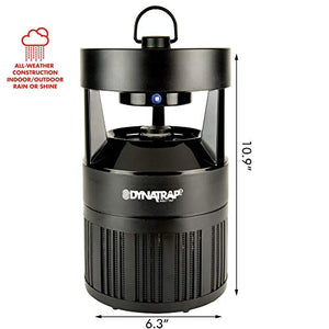 DynaTrap DT700 Outdoor Insect and Mosquito Trap UV LED, Atrakta Lure, 1/4 Acre, Black