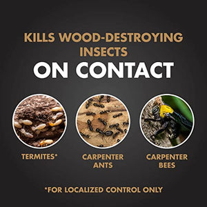 Spectracide Terminate Termite & Carpenter Ant Killer, Localized Control Termite Spray, Kills Wood-Destroying Insects , 1.33 Gallon (RTU Spray)