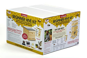 10-Frame Deluxe Beginner Hive Kit - Little Giant - Premium Beekeeping Starter Kit for Beginners (Item No. HIVE10KIT)