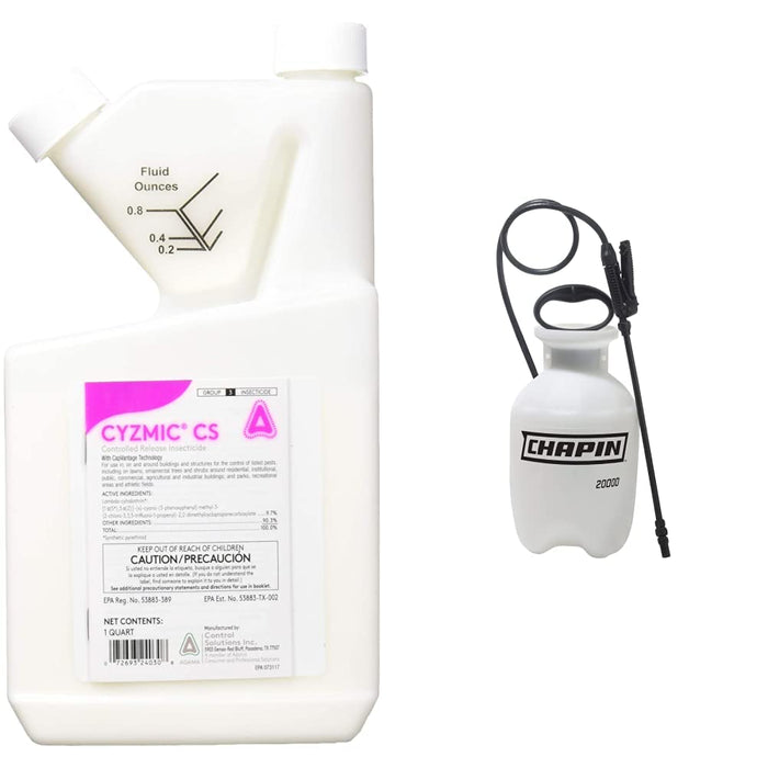 CSI Cyzmic CS Controlled Release Insecticide 1qt & Chapin 20000 Garden Sprayer 1 Gallon Lawn