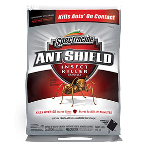 Spectracide Ant Shield Insect Killer Granules 3 Pounds, Convenient Shaker Bag, 4 Pack