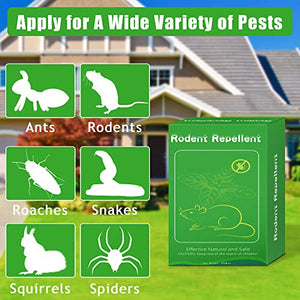 12 Pack Peppermint Oil Rodent Repellent with 1 Pack Mouse Repellent Cream for Car, RVs, House, Garage, Garden, Mouse Deterrent, to Repel Mice, Rats, Squirrel, Moles, Snakes, Chipmunk